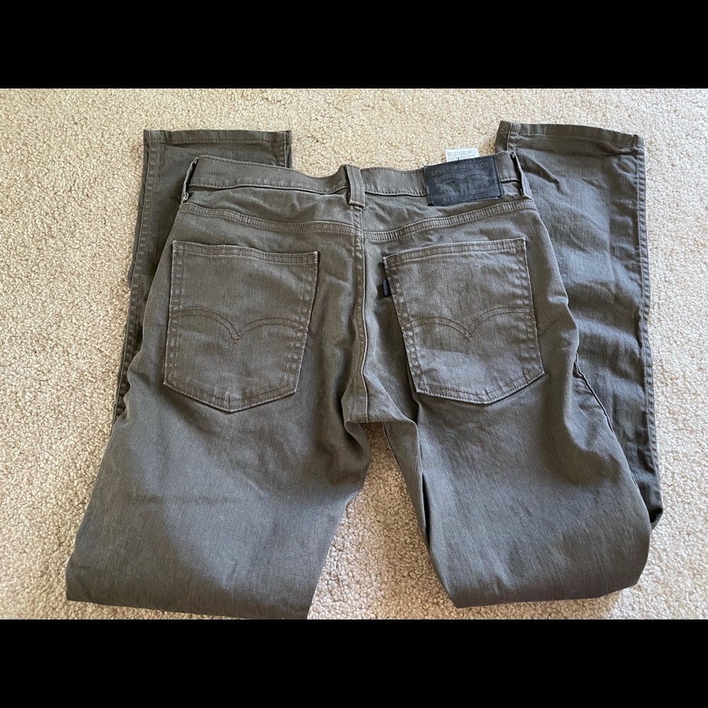 511 taper olive jeans 31x32 unisex